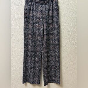 Versona Black and Gray Plaid Pants